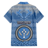 personalised-kosrae-christmas-family-matching-off-shoulder-long-sleeve-dress-and-hawaiian-shirt-coat-of-arms-beautiful-merry-xmas-snowflake