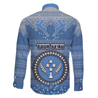 personalised-kosrae-christmas-family-matching-off-shoulder-long-sleeve-dress-and-hawaiian-shirt-coat-of-arms-beautiful-merry-xmas-snowflake