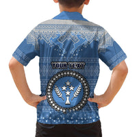 Personalised Kosrae Christmas Hawaiian Shirt Coat of Arms Beautiful Merry Xmas Snowflake LT03 - Polynesian Pride