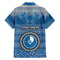 Personalised Yap Christmas Hawaiian Shirt Coat of Arms Beautiful Merry Xmas Snowflake LT03 - Polynesian Pride
