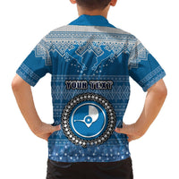 Personalised Yap Christmas Hawaiian Shirt Coat of Arms Beautiful Merry Xmas Snowflake LT03 - Polynesian Pride