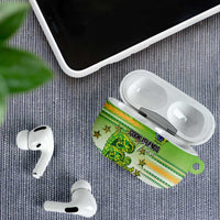 Cook Islands Va'a Race AirPods Case Te Tatau Tattoos Sporty Style Green-White Color LT03 - Polynesian Pride