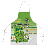 Cook Islands Va'a Race Apron Te Tatau Tattoos Sporty Style Green-White Color LT03 Green - Polynesian Pride