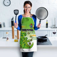 Cook Islands Va'a Race Apron Te Tatau Tattoos Sporty Style Green-White Color LT03 - Polynesian Pride