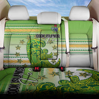 Cook Islands Va'a Race Back Car Seat Cover Te Tatau Tattoos Sporty Style Green-White Color - Polynesian Pride