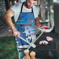Cook Islands Va'a Race Apron Te Tatau Tattoos Sporty Style Light Blue Color LT03 - Polynesian Pride