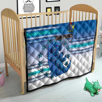 Cook Islands Va'a Race Quilt Te Tatau Tattoos Sporty Style Light Blue Color - Polynesian Pride