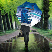 Cook Islands Va'a Race Umbrella Te Tatau Tattoos Sporty Style Light Blue Color LT03 - Polynesian Pride