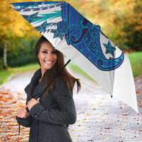 Cook Islands Va'a Race Umbrella Te Tatau Tattoos Sporty Style Light Blue Color LT03 - Polynesian Pride