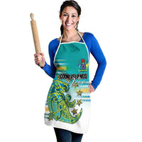 Cook Islands Va'a Race Apron Te Tatau Tattoos Sporty Style Turquoise Color LT03 - Polynesian Pride