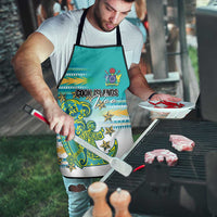 Cook Islands Va'a Race Apron Te Tatau Tattoos Sporty Style Turquoise Color LT03 - Polynesian Pride