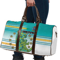 Cook Islands Va'a Race Travel Bag Te Tatau Tattoos Sporty Style Turquoise Color LT03 - Polynesian Pride