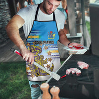 Cook Islands Va'a Race Apron Te Tatau Tattoos Sporty Style Glory Blue Color LT03 - Polynesian Pride