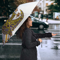 Cook Islands Va'a Race Umbrella Te Tatau Tattoos Sporty Style Glory Blue Color LT03 - Polynesian Pride