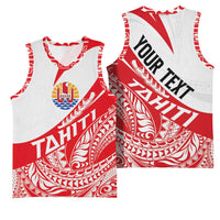 Personalised Tahiti Va'a Race Basketball Jersey Polynesian Tattoos Sporty Style - Polynesian Pride