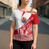Personalised Tahiti Va'a Race Cross Shoulder Shirt Polynesian Tattoos Sporty Style - Polynesian Pride
