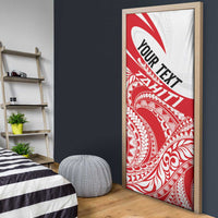 Personalised Tahiti Va'a Race Door Cover Polynesian Tattoos Sporty Style LT03 - Polynesian Pride