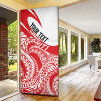 Personalised Tahiti Va'a Race Door Cover Polynesian Tattoos Sporty Style LT03 - Polynesian Pride