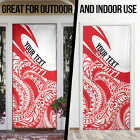 Personalised Tahiti Va'a Race Door Cover Polynesian Tattoos Sporty Style LT03 - Polynesian Pride