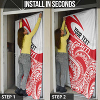 Personalised Tahiti Va'a Race Door Cover Polynesian Tattoos Sporty Style LT03 - Polynesian Pride