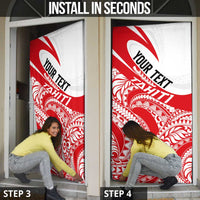 Personalised Tahiti Va'a Race Door Cover Polynesian Tattoos Sporty Style LT03 - Polynesian Pride