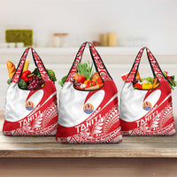 Tahiti Va'a Race Grocery Bag Polynesian Tattoos Sporty Style LT03 3-pack One Size Red - Polynesian Pride