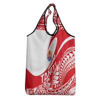 Tahiti Va'a Race Grocery Bag Polynesian Tattoos Sporty Style LT03 - Polynesian Pride