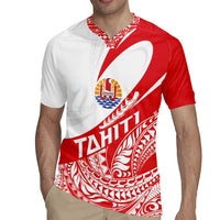 Personalised Tahiti Va'a Race Rugby Jersey Polynesian Tattoos Sporty Style LT03 - Polynesian Pride