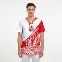 Personalised Tahiti Va'a Race Scrub Top Polynesian Tattoos Sporty Style - Polynesian Pride