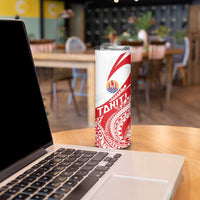 Personalised Tahiti Va'a Race Skinny Tumbler Polynesian Tattoos Sporty Style LT03 - Polynesian Pride