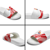 Tahiti Va'a Race Slide Sandals Polynesian Tattoos Sporty Style LT03 - Polynesian Pride