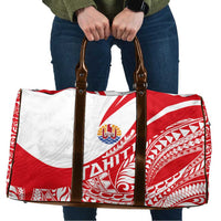 Tahiti Va'a Race Travel Bag Polynesian Tattoos Sporty Style LT03 Red - Polynesian Pride