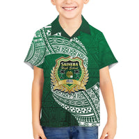 Tonga Saineha High School Hawaiian Shirt Traditional Ngatu and Polynesian Pattern LT03 - Polynesian Pride