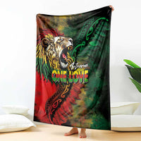 Aotearoa One Love Blanket Reggae Lion with Kakahu Huruhuru LT03 - Polynesian Pride