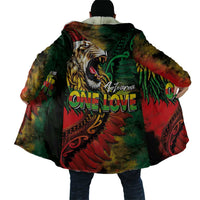 Aotearoa One Love Cloak Reggae Lion with Kakahu Huruhuru LT03 - Polynesian Pride