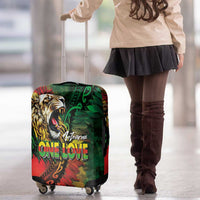 Aotearoa One Love Luggage Cover Reggae Lion with Kakahu Huruhuru LT03 - Polynesian Pride