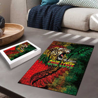 Aotearoa One Love Puzzle Reggae Lion with Kakahu Huruhuru LT03 - Polynesian Pride