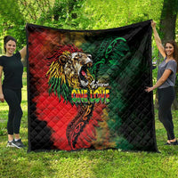Aotearoa One Love Quilt Reggae Lion with Kakahu Huruhuru LT03 - Polynesian Pride
