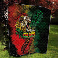 Aotearoa One Love Quilt Reggae Lion with Kakahu Huruhuru LT03 - Polynesian Pride