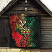 Aotearoa One Love Quilt Reggae Lion with Kakahu Huruhuru LT03 - Polynesian Pride