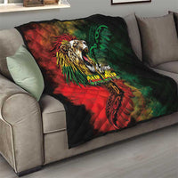 Aotearoa One Love Quilt Reggae Lion with Kakahu Huruhuru LT03 - Polynesian Pride