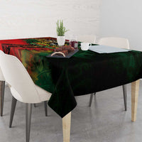 Aotearoa One Love Tablecloth Reggae Lion with Kakahu Huruhuru LT03 - Polynesian Pride