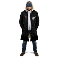 Custom Aotearoa Rugby Cloak Fern Blacks-Traditional Maori Motifs Design