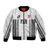 Fiji Rugby Warriors Bomber Jacket Masi Tribal Pattern Go Champion 2024