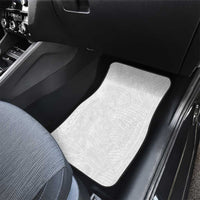 Samoan DNA Art Tattoo Car Mats Polynesian Pattern All White