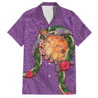 Hawaii Pikake and Maile Lei Hawaiian Shirt Honu Polynesian Pattern Pink Color LT03 Pink - Polynesian Pride