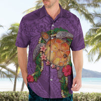 Hawaii Pikake and Maile Lei Hawaiian Shirt Honu Polynesian Pattern Pink Color LT03 - Polynesian Pride