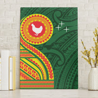 Manu'a Cession Day Canvas Wall Art Polynesian Pattern