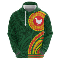 Manu'a Cession Day Zip Hoodie Polynesian Pattern