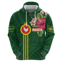 Manu'a Cession Day 120th Anniversary Hoodie Polynesian Pattern and Hibiscus Flower LT03 - Polynesian Pride